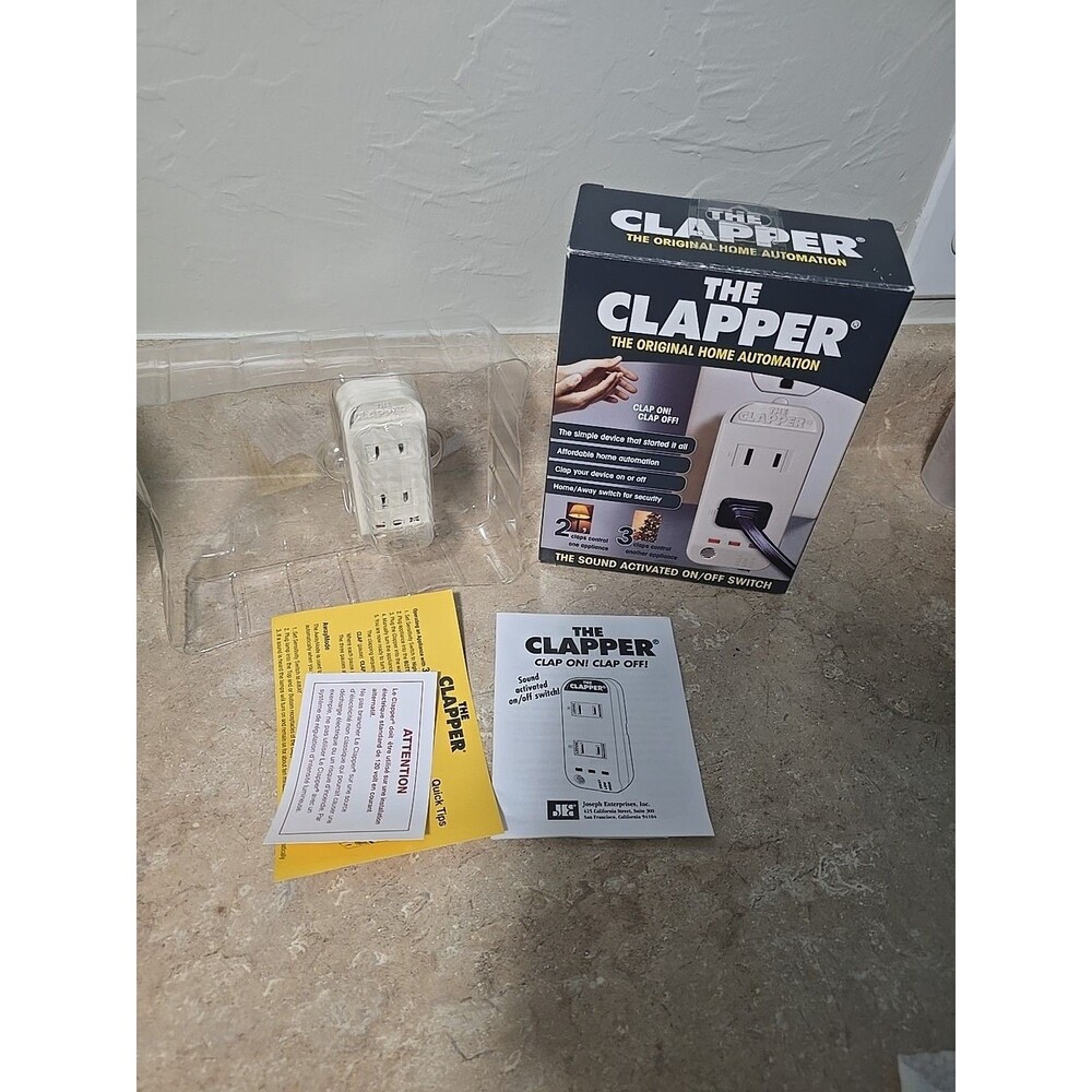 The Clapper Sound Activated On/Off Plug Switch | Clap On/Off | Open Box